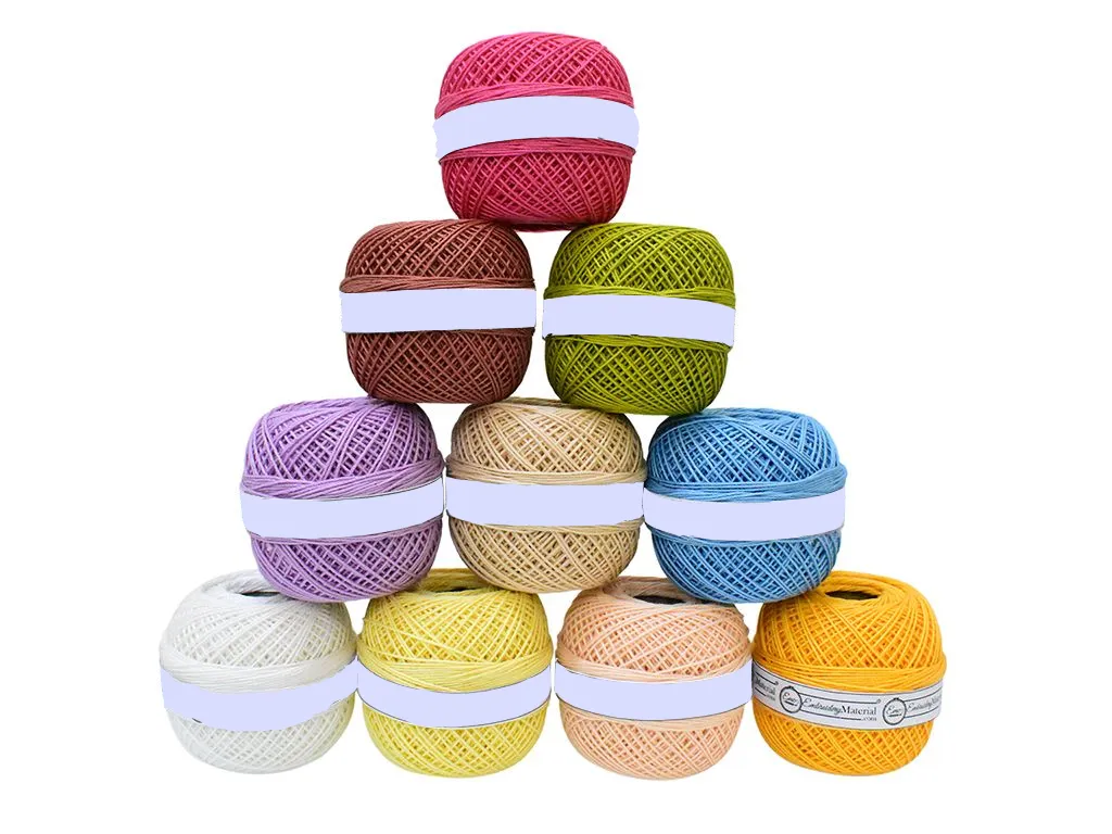 Assorted 2 Crochet Size 20 Cotton Thread