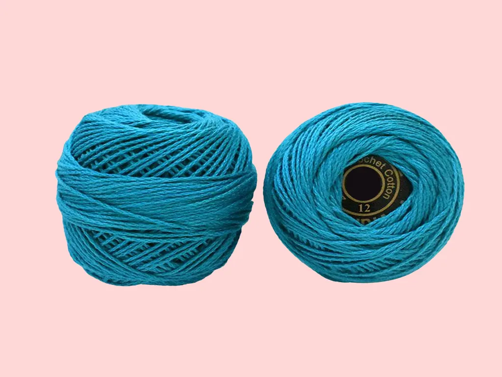 Azure Blue Color  Cotton Thread