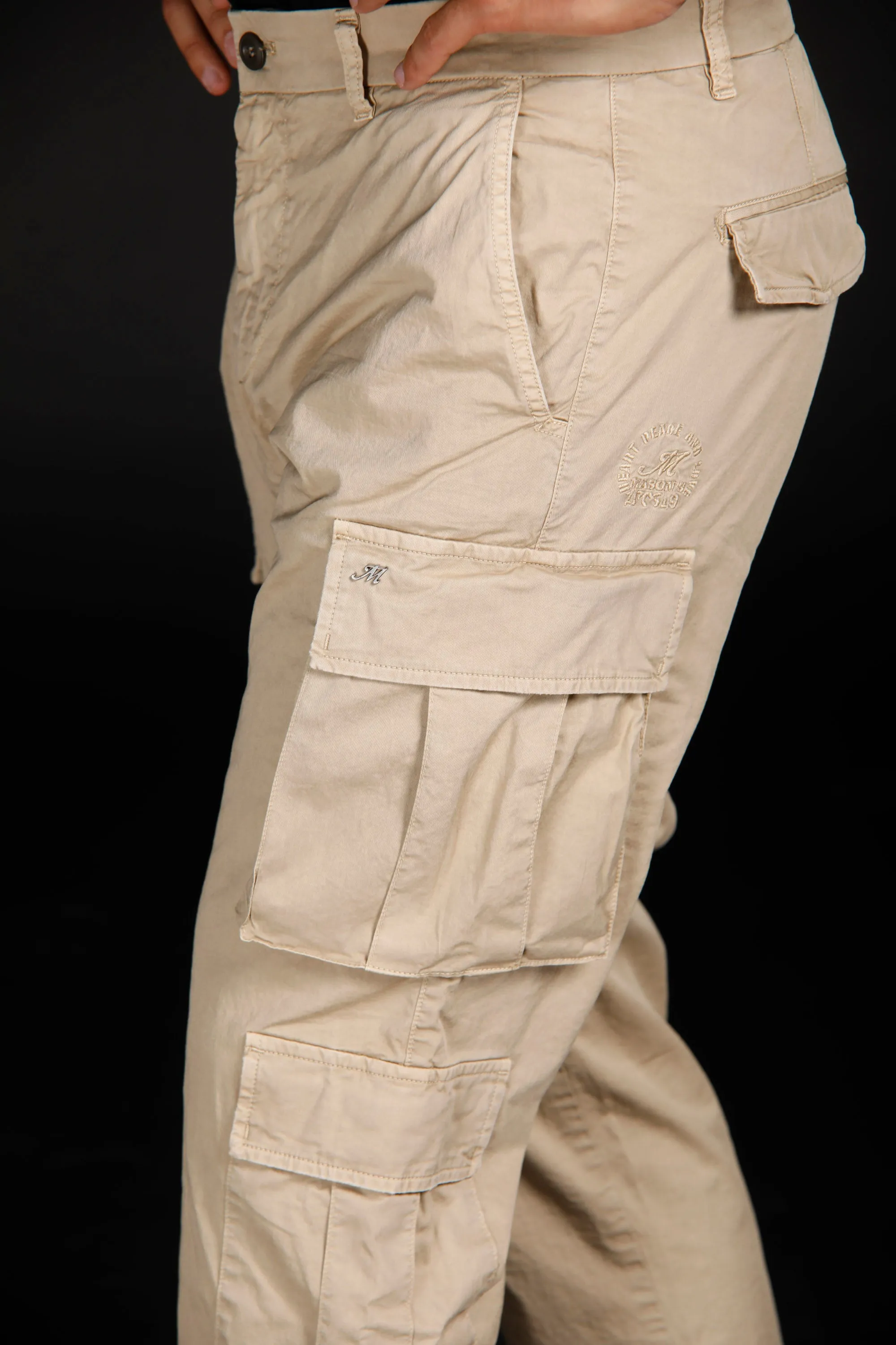 Bahamas pantalone cargo uomo limited edition in cotone stretch regular ①