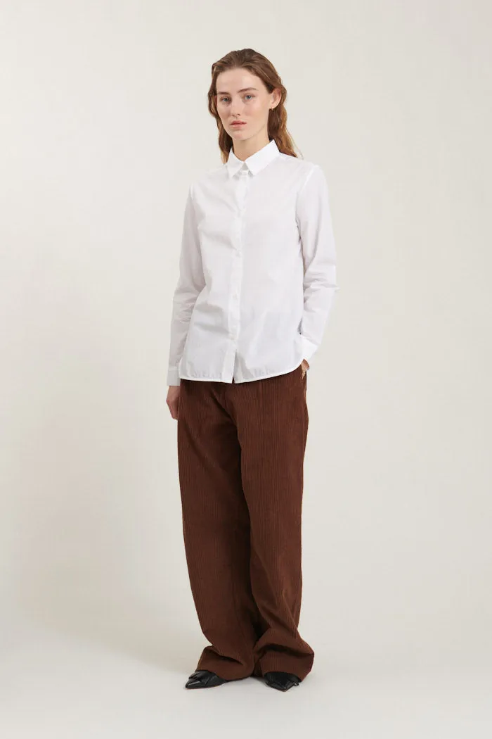 BASIC APPAREL Vilde classic shirt bright white women