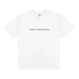 Basketcase Gallery Listen To Raindrops Tee White