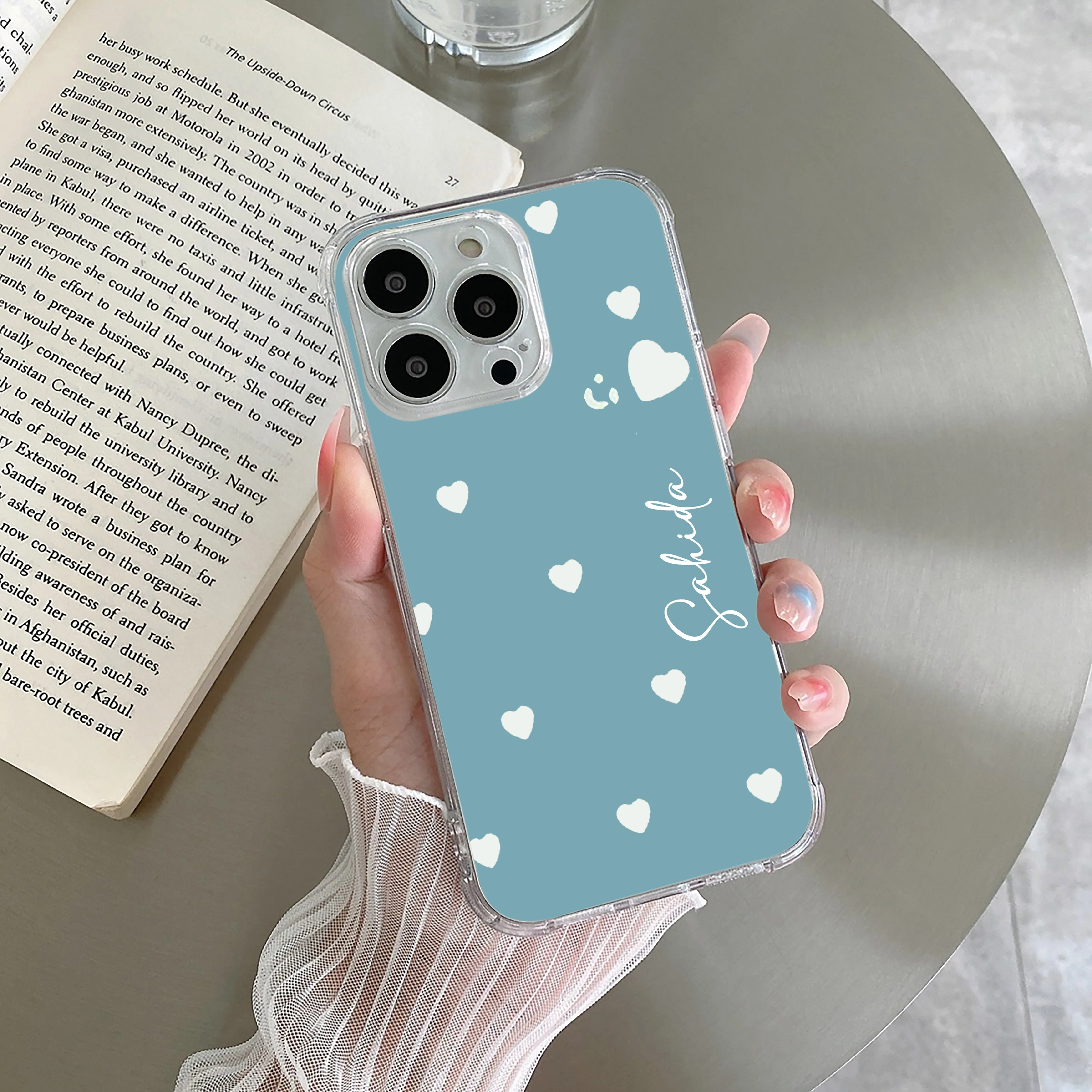 Be Loved Customize Transparent Silicon Case Sky Blue For Vivo