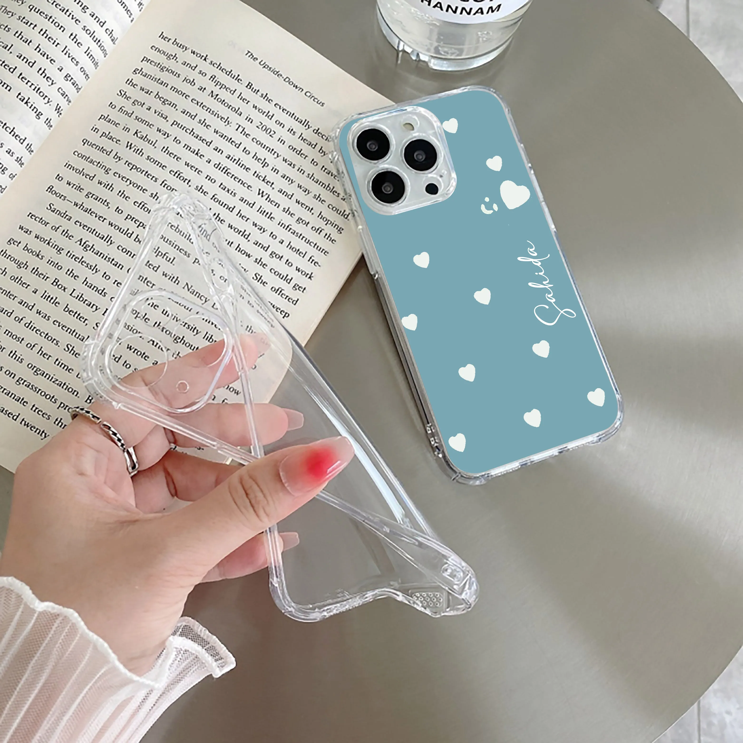 Be Loved Customize Transparent Silicon Case Sky Blue For Vivo