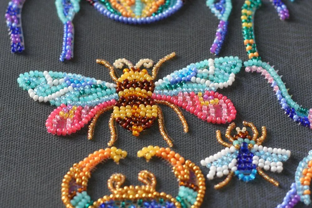 Bead Embroidery Kit - Beetles AB-730