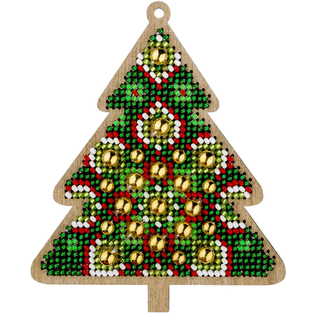 Bead embroidery kit on wood FLK-396