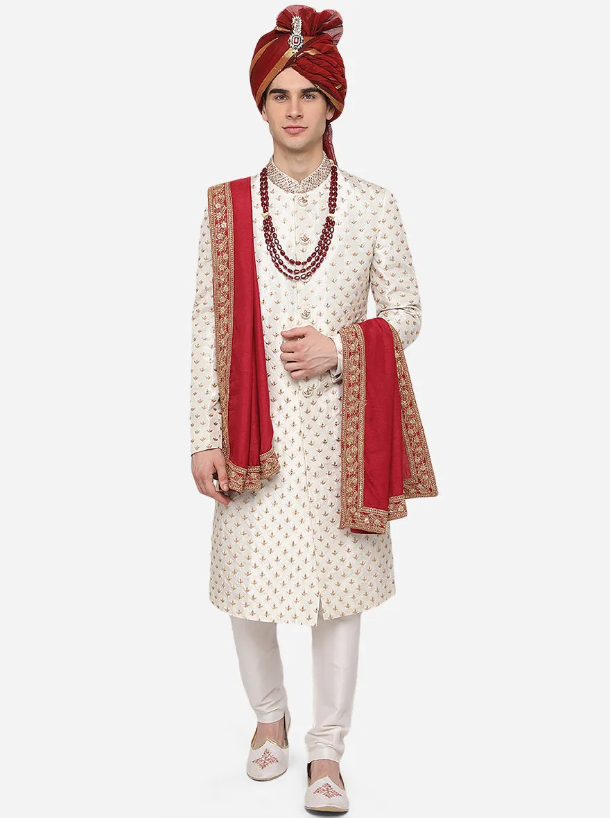 Beige Sherwani | Azania