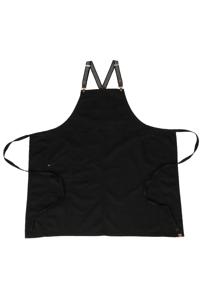 Berkeley Jet Black Chef's Bib Apron