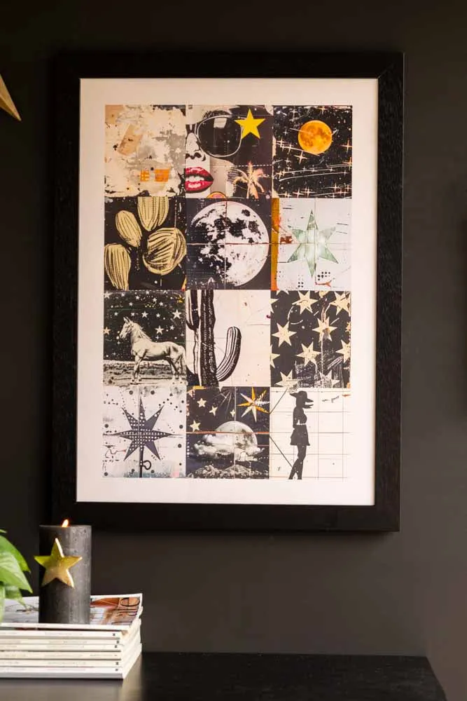 Black & White Wild West Print - Framed Or Unframed Available