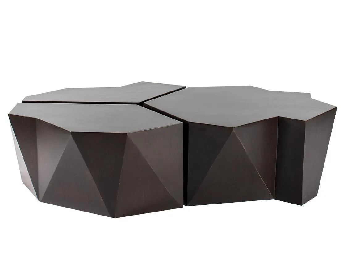 Black Modern Geometric Coffee table