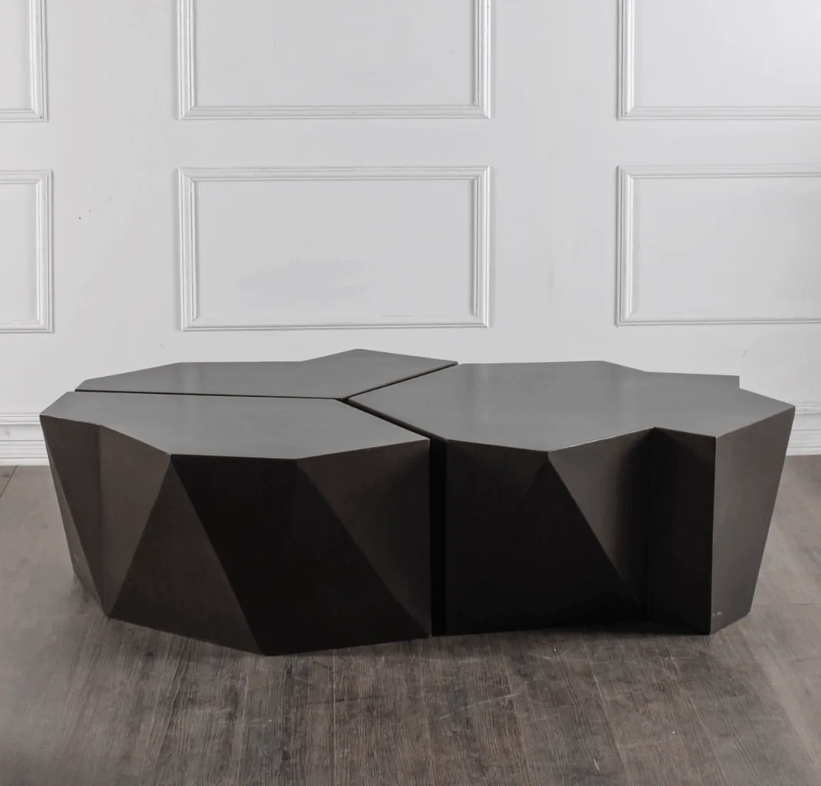 Black Modern Geometric Coffee table