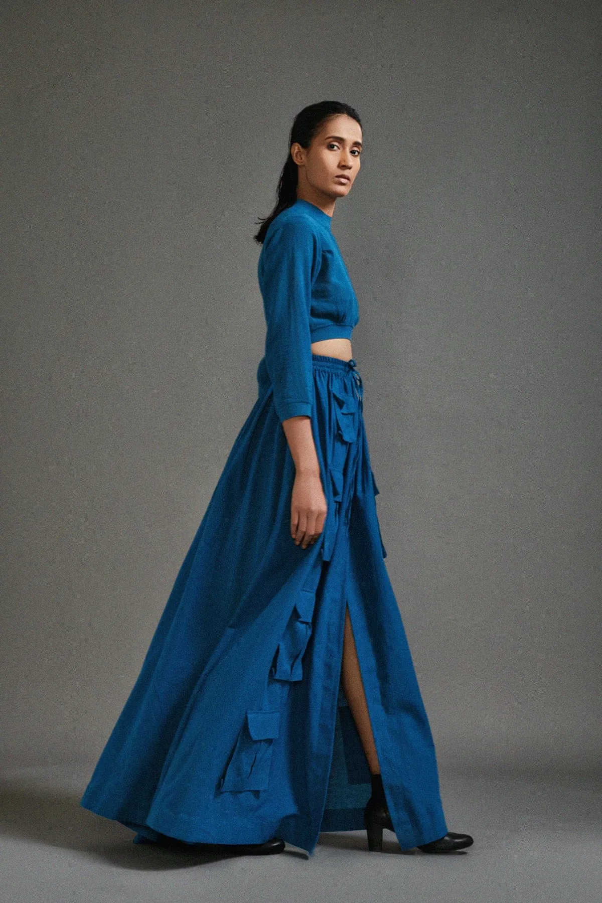 Blue Cargo Skirt