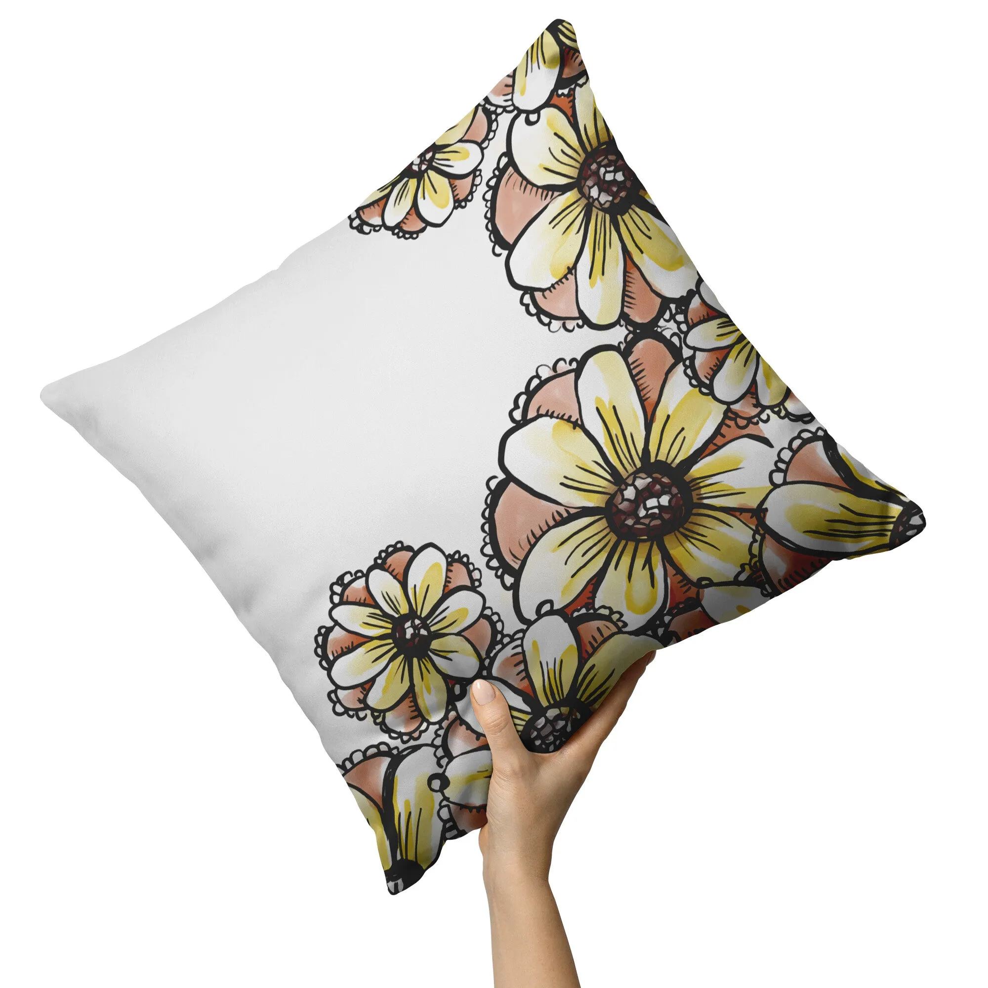 Boho Floral Pillows And Covers