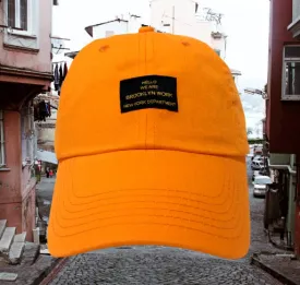 Brooklyn Work T32 Washed Cotton Twill Dad Cap Orange