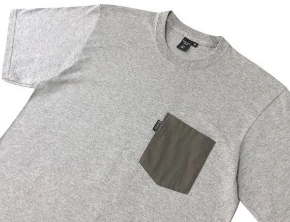 Brooklyn Work T64 Pocket S/S Tee Heather Grey