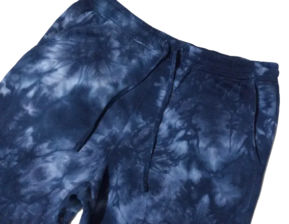 Brooklyn Work T99 Tie-Dyed Fleece Shorts Tie Dyed Navy