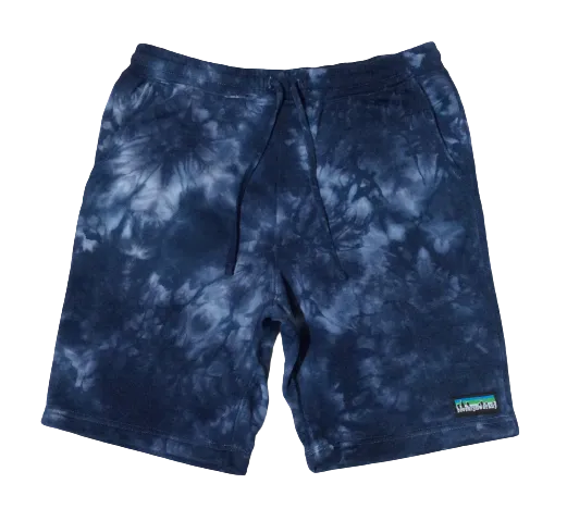 Brooklyn Work T99 Tie-Dyed Fleece Shorts Tie Dyed Navy