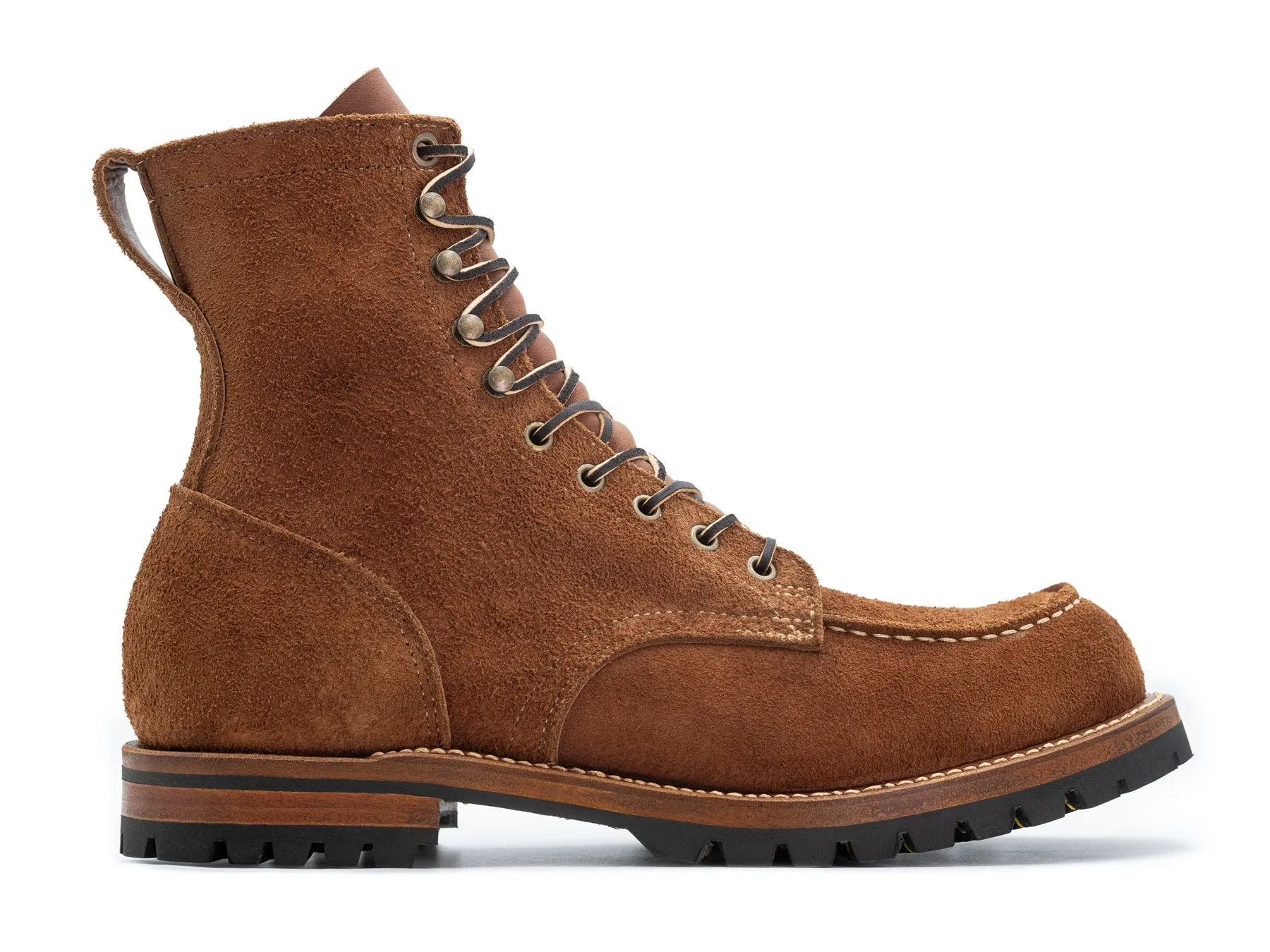 Brown Oiled Rough Out Upland Moc Toe