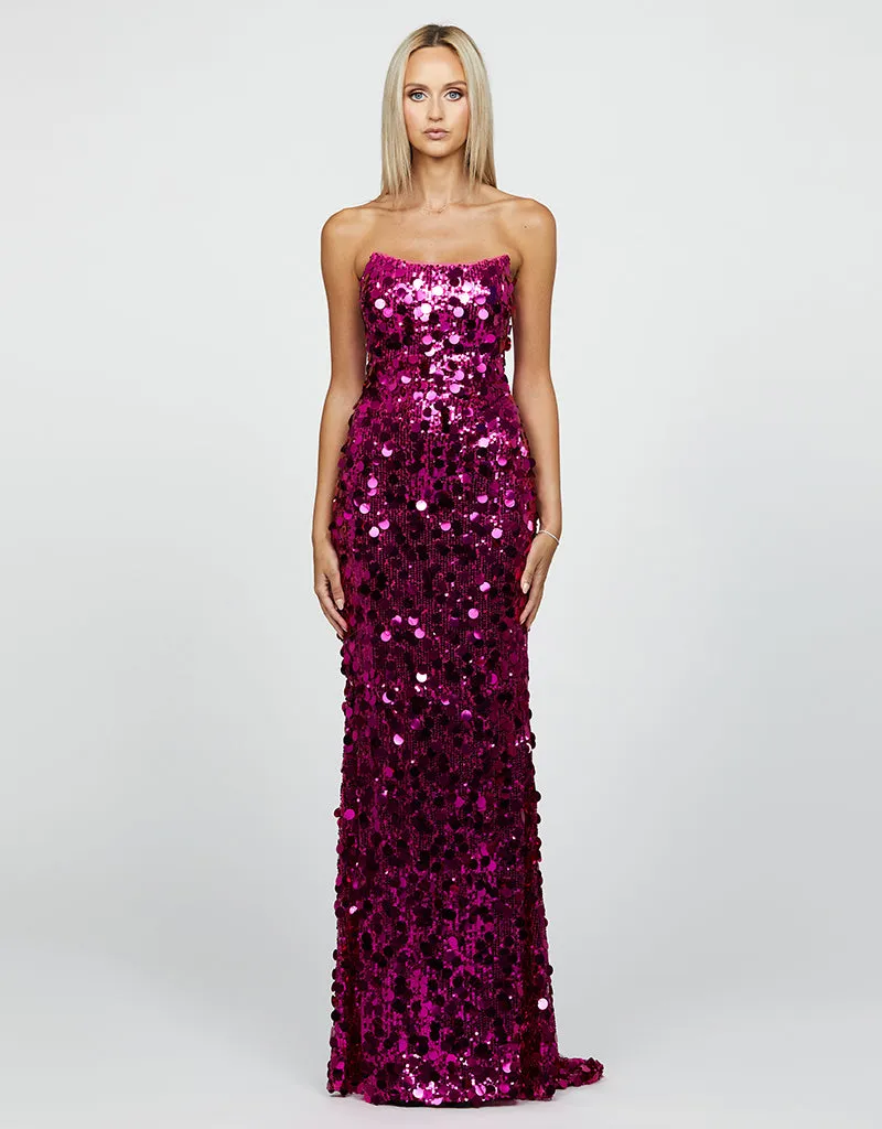 BRYNN STRAPLESS GOWN B64D02L