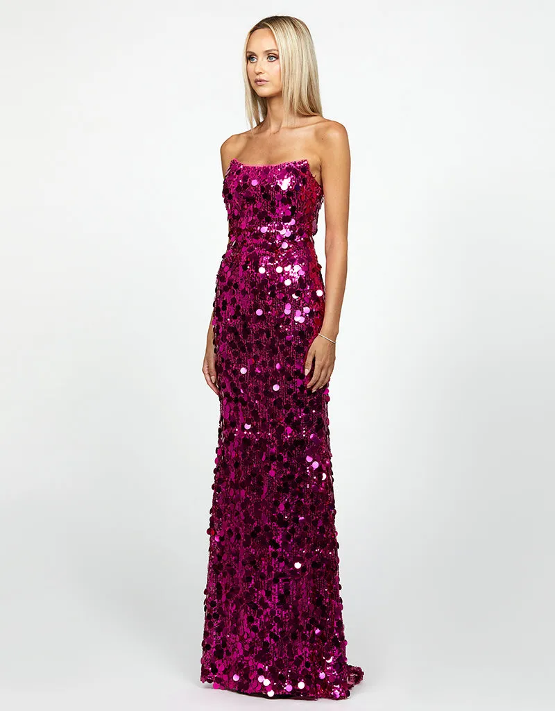 BRYNN STRAPLESS GOWN B64D02L