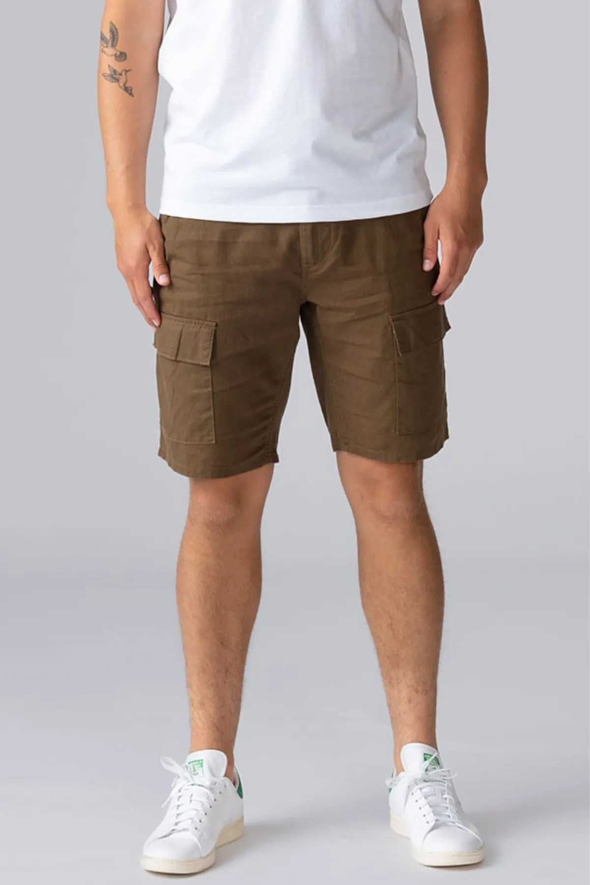 Cargo Hør Shorts - Beech