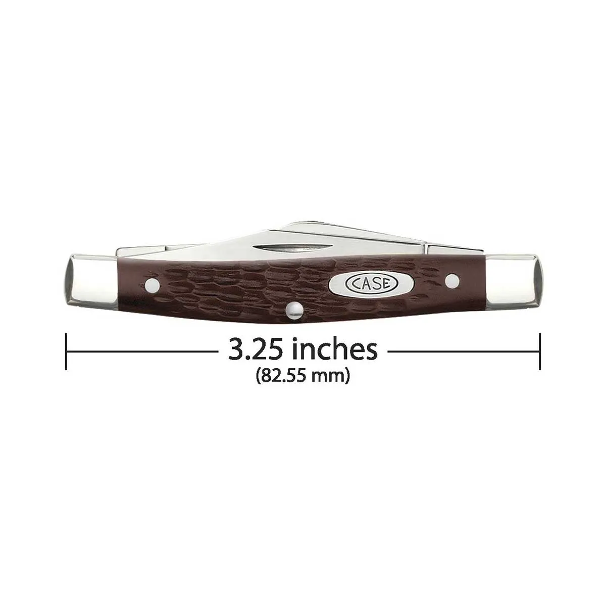 Case Knives Medium Stockman Sloped Bolster Knife - Brown Synthetic