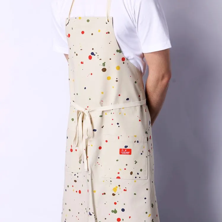 Cookman Long Apron - Sauce Splash : Beige