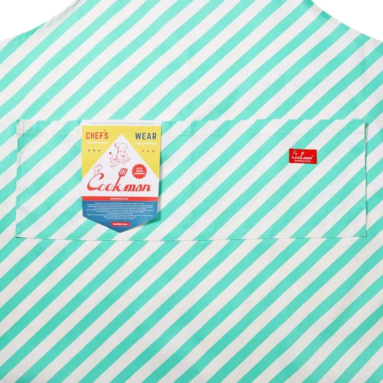 Cookman Wide Pocket Apron - Candy Stripe : Mint