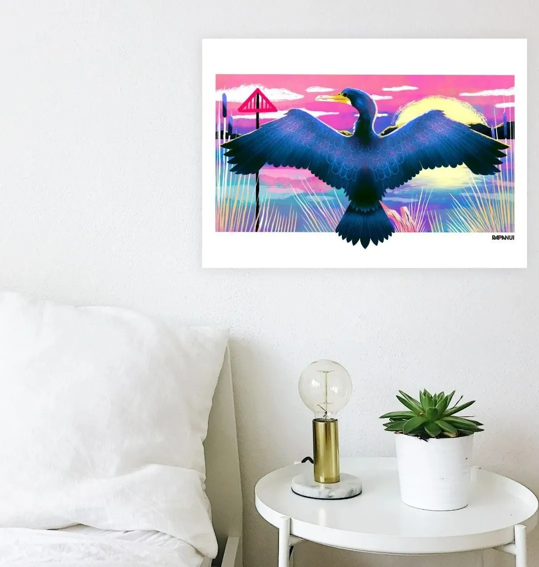 Cormorant Art Print