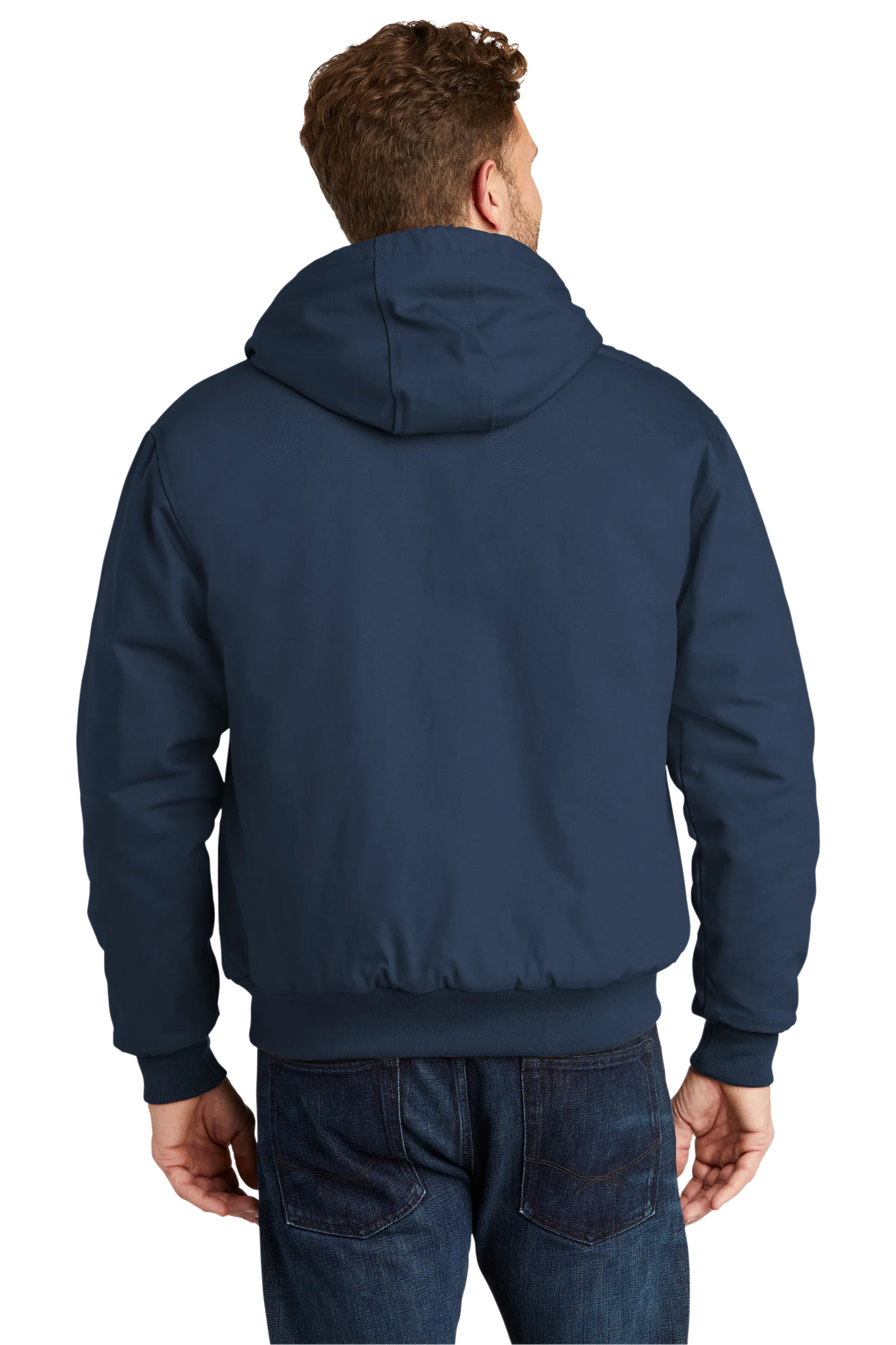 CornerStone® - Duck Cloth Hooded Work Jacket - Navy