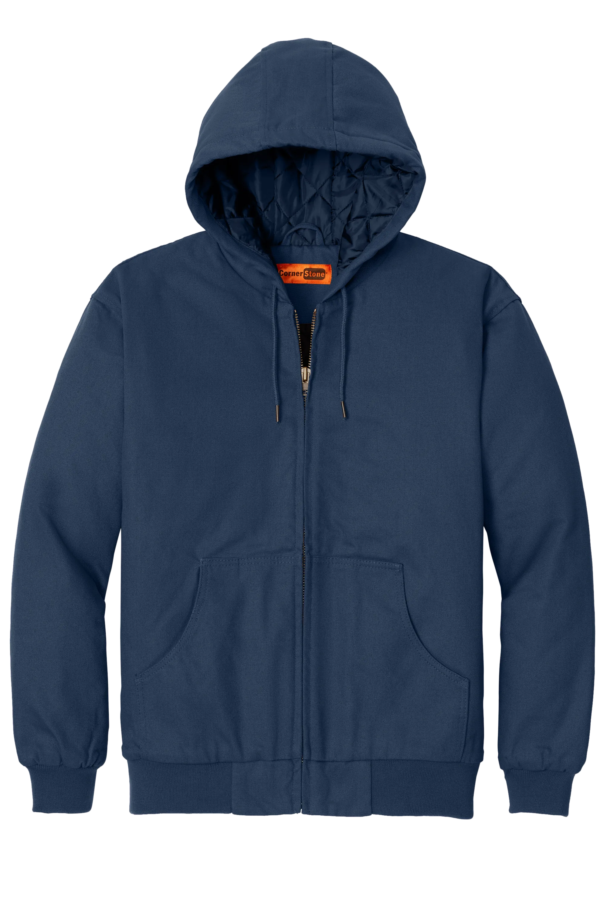 CornerStone® - Duck Cloth Hooded Work Jacket - Navy