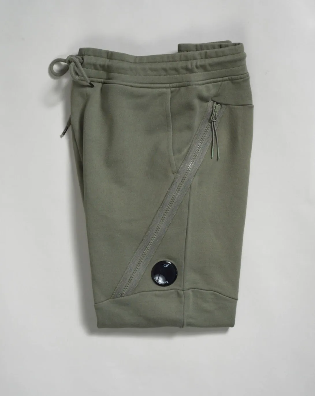 C.P. Company Diagonal Raised Fleece Sweatpants / Bronze Green