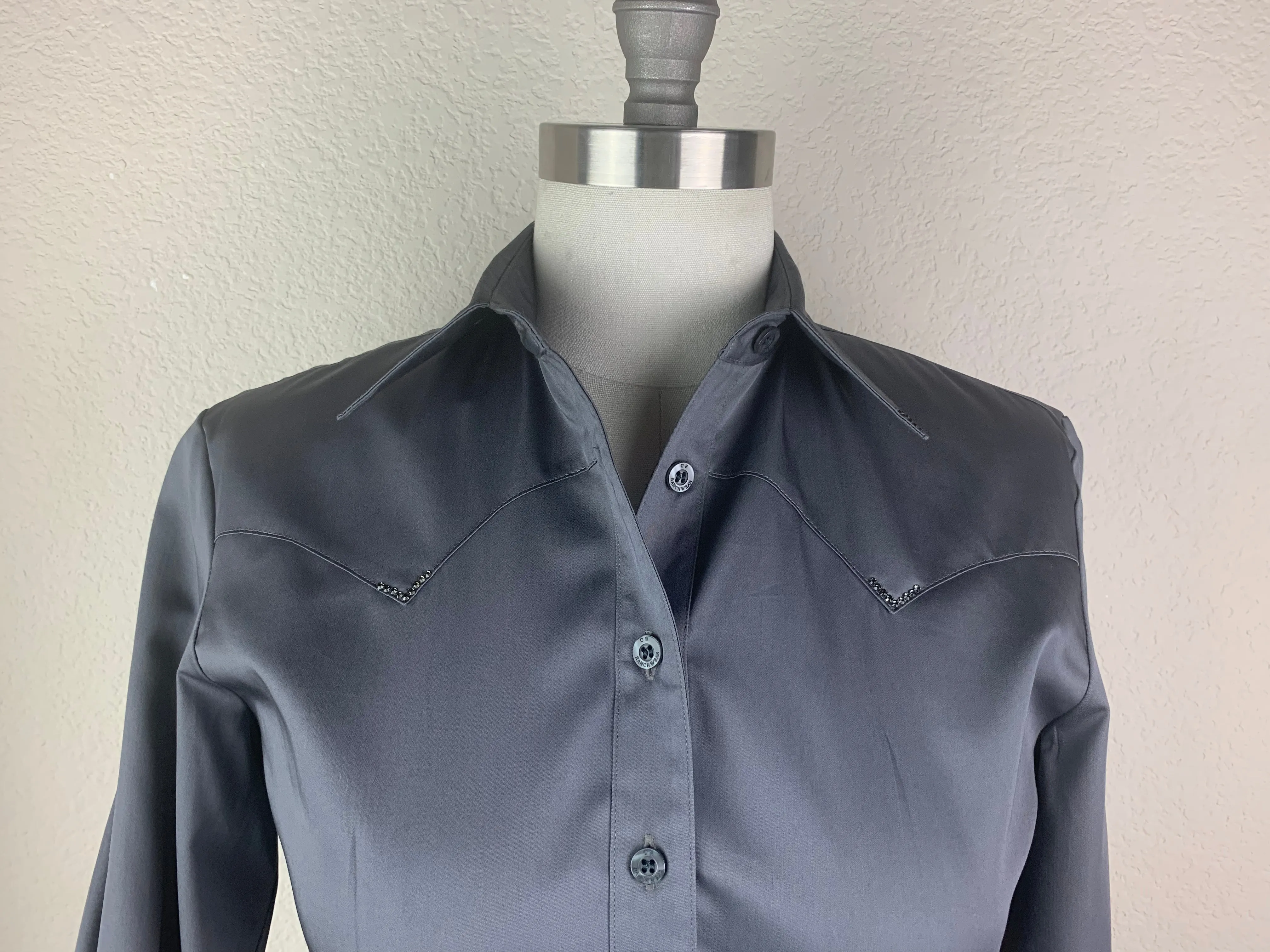 CR Western Pro Gray Cotton Sateen