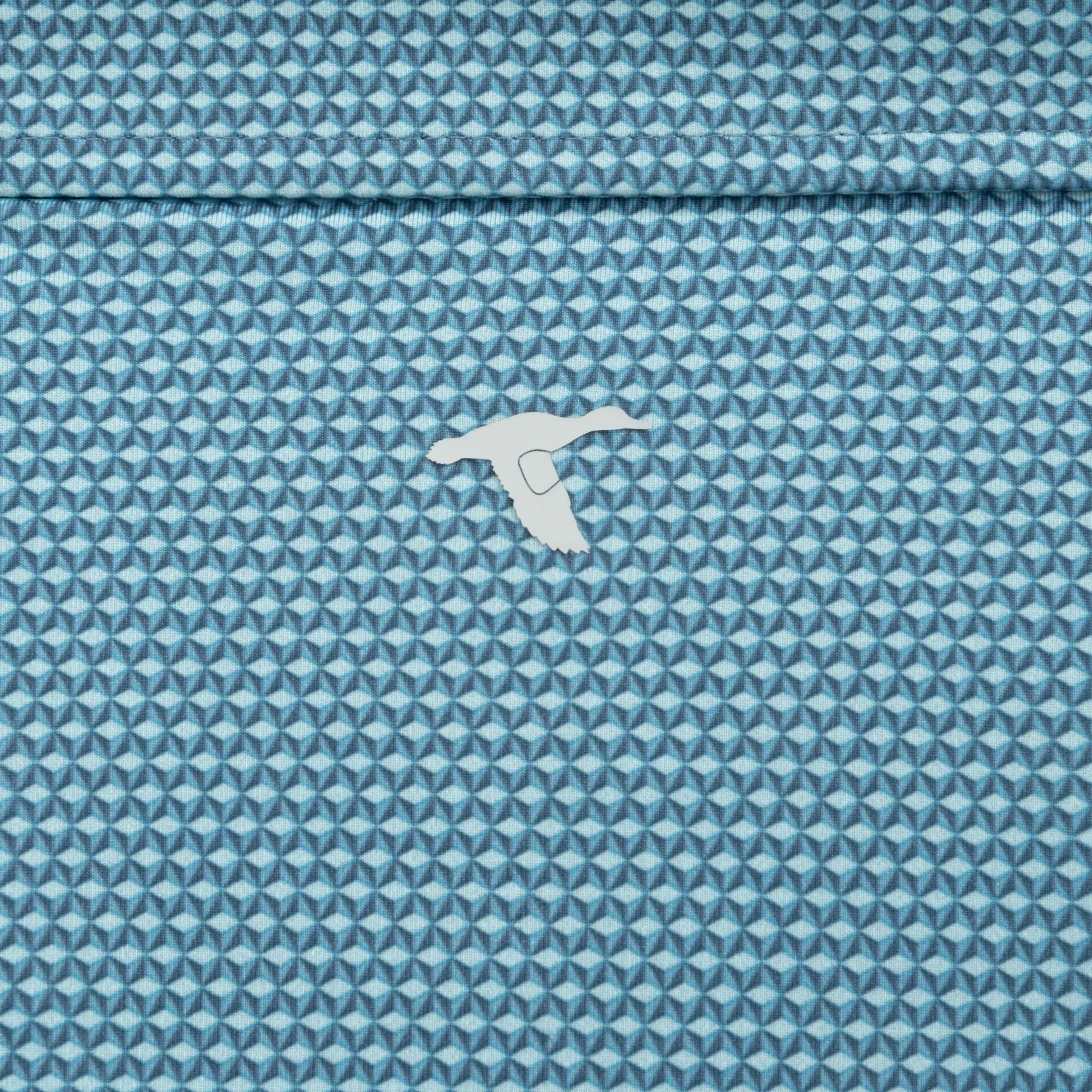 Cubes Printed Performance Polo