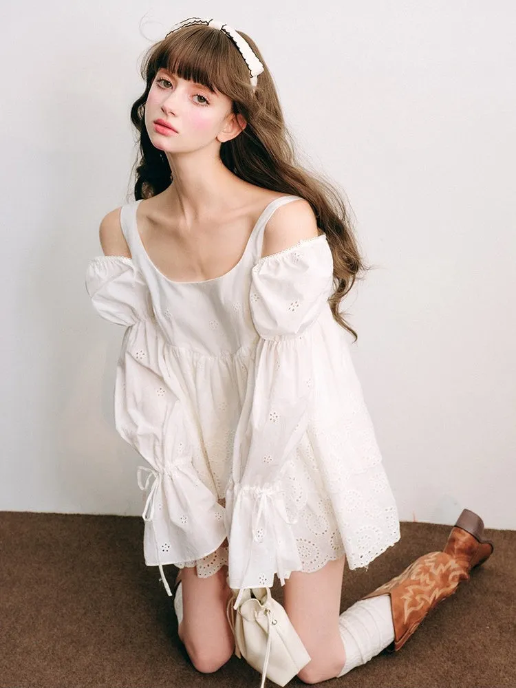 Cut Work Lace Lanthanum Sleeve Doll One Piece【s0000003851】