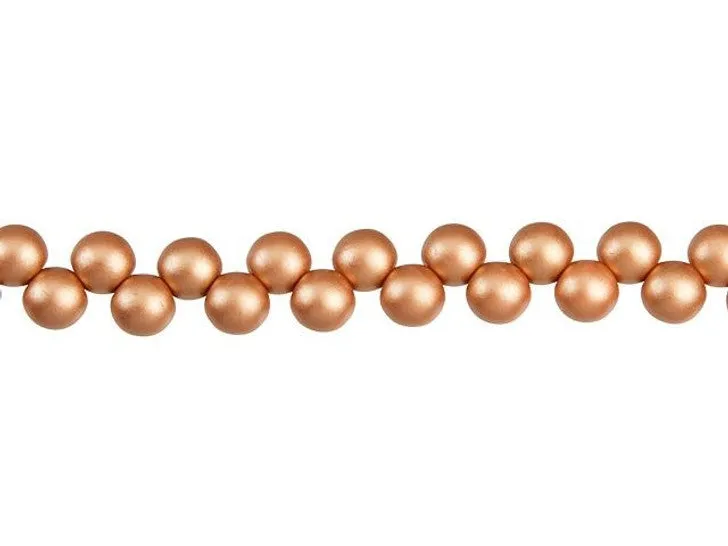 Czech - Round - Top Drilled Hole - 8mm - 1 strand (25 beads)