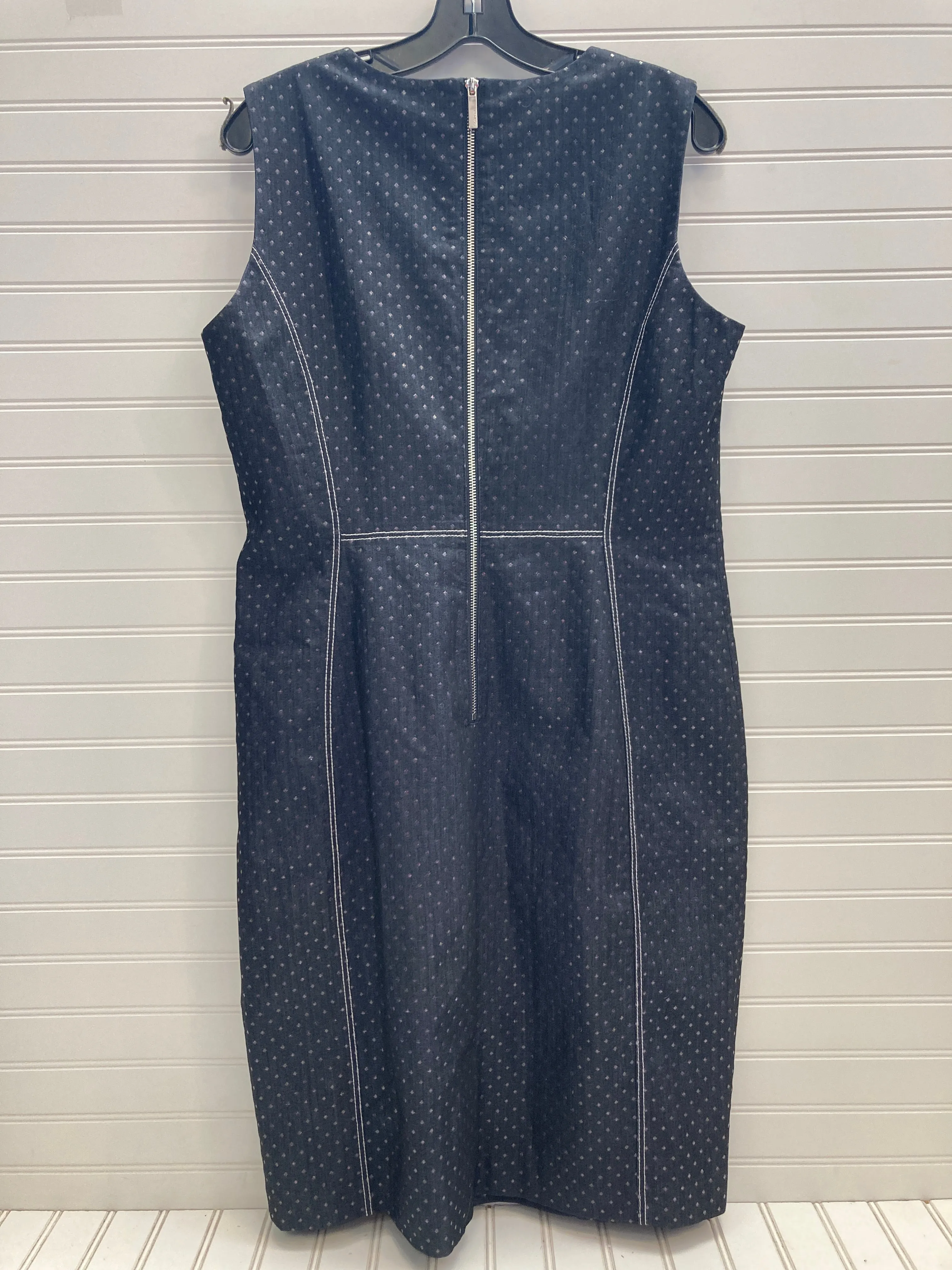 Dress Work By Calvin Klein In Blue & Purple, Size: 14