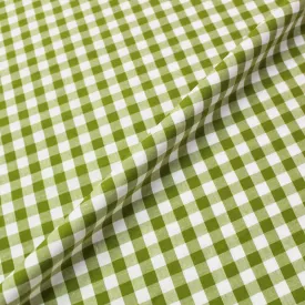 Dressmaking Gingham - Olive Green and White