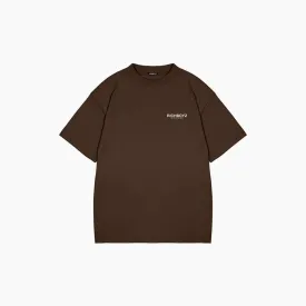 DROP SHOULDER TEE - CHOCO BROWN