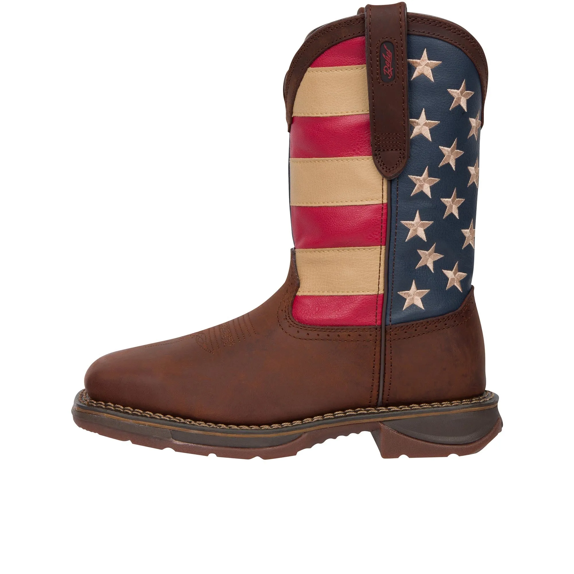 Durango Rebel Work Steel Toe Dark Brown/Union Flag