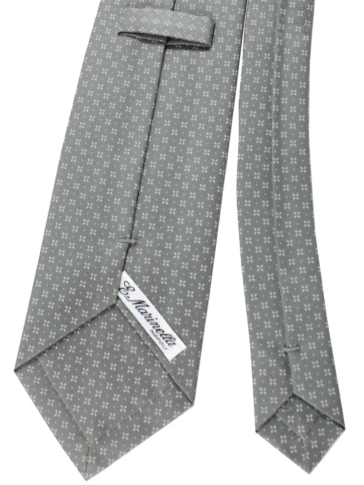 E. Marinella Silk Tie Gray Geometric