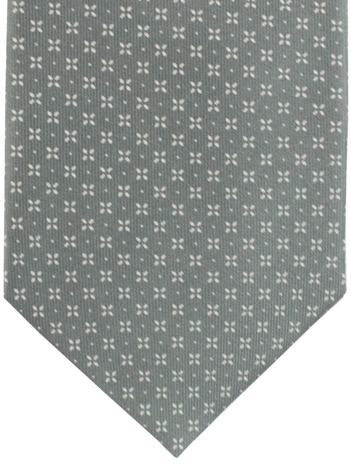 E. Marinella Silk Tie Gray Geometric