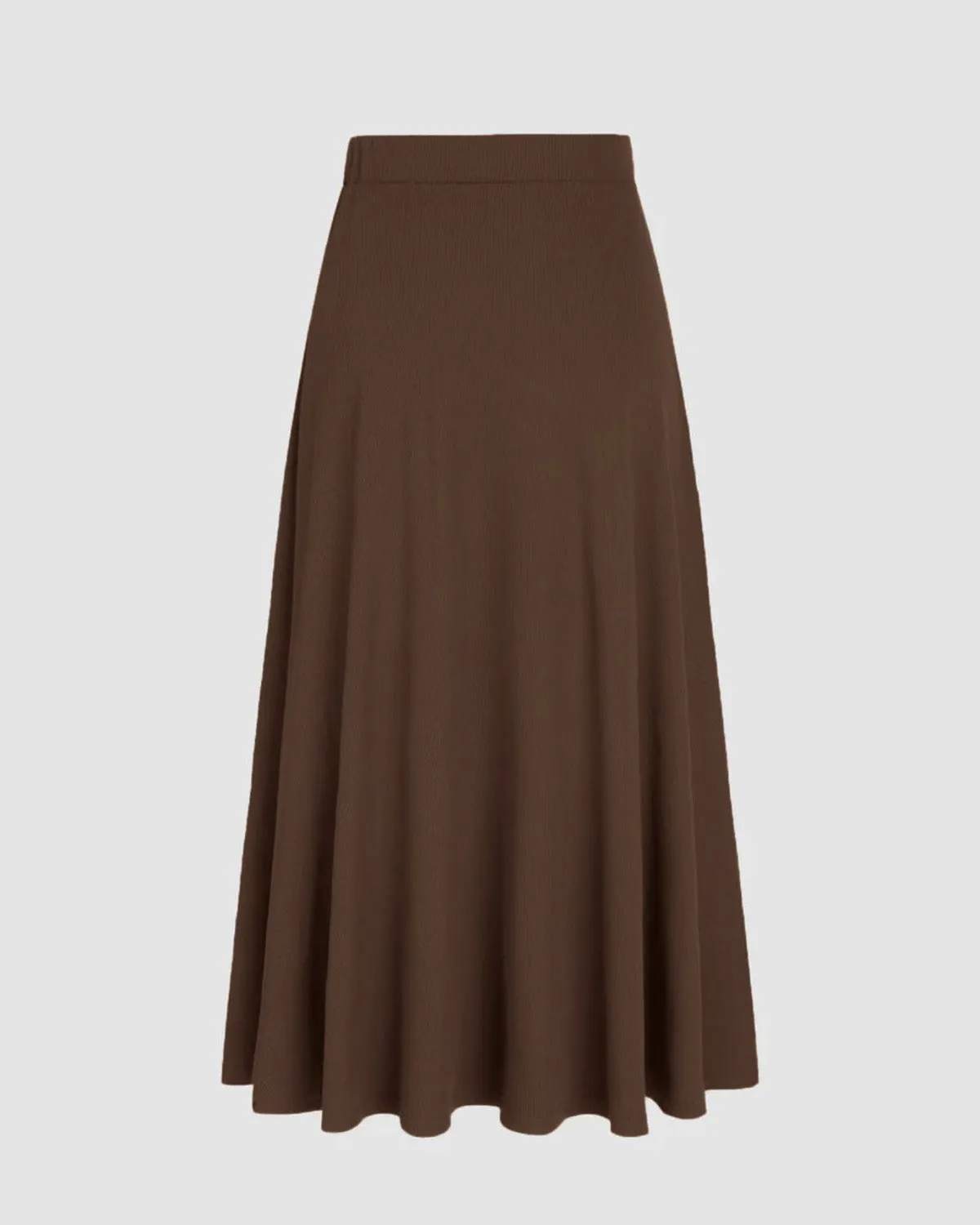 EARTHY BROWN CO-ORD SET SKIRT