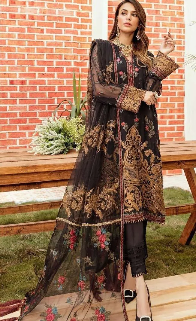 Eid Special Georgette Designer Heavy Embroidered Pakistani Style Dress