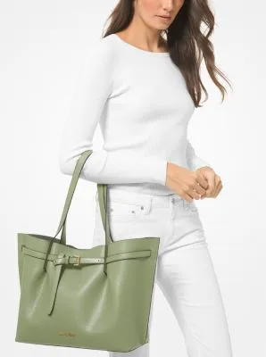 Emilia Large Pebbled Leather Tote Bag