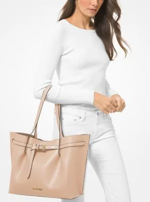 Emilia Large Pebbled Leather Tote Bag