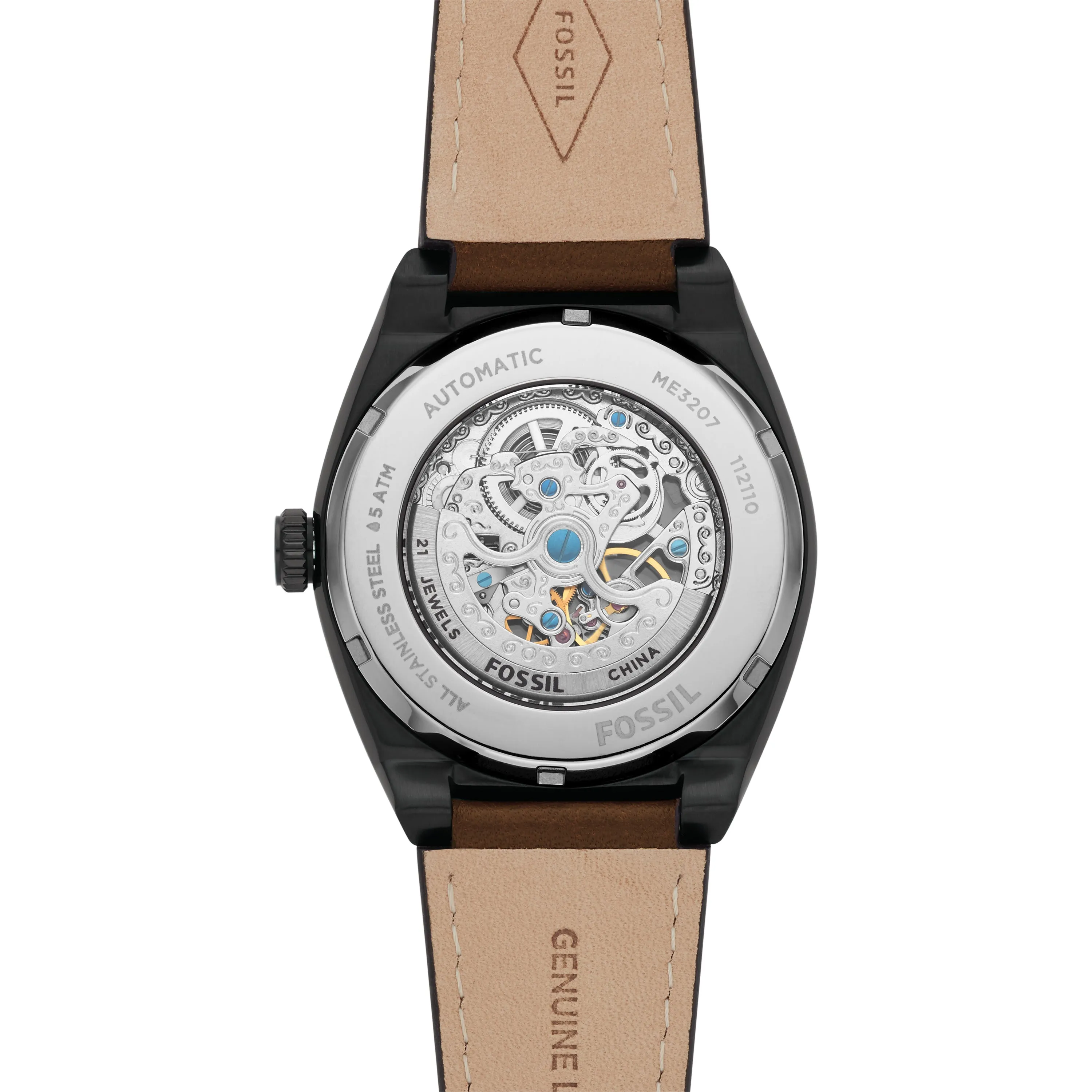 Everett Automatic Dark Brown LiteHide™ Watch