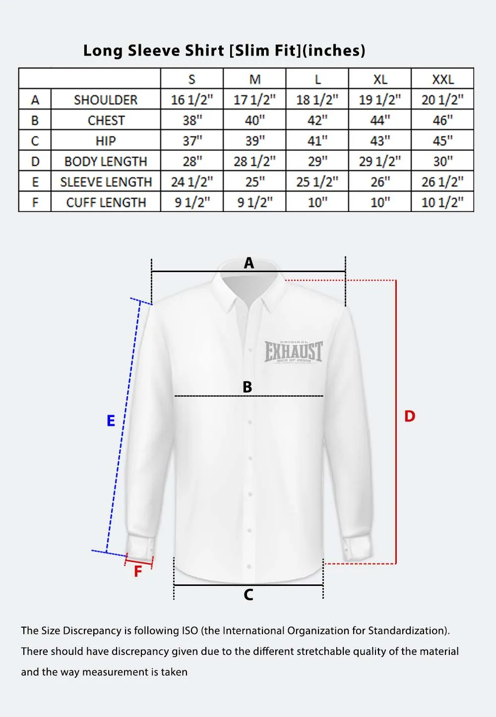 EXHAUST LONG SLEEVE SHIRT [SLIM FIT] 1626