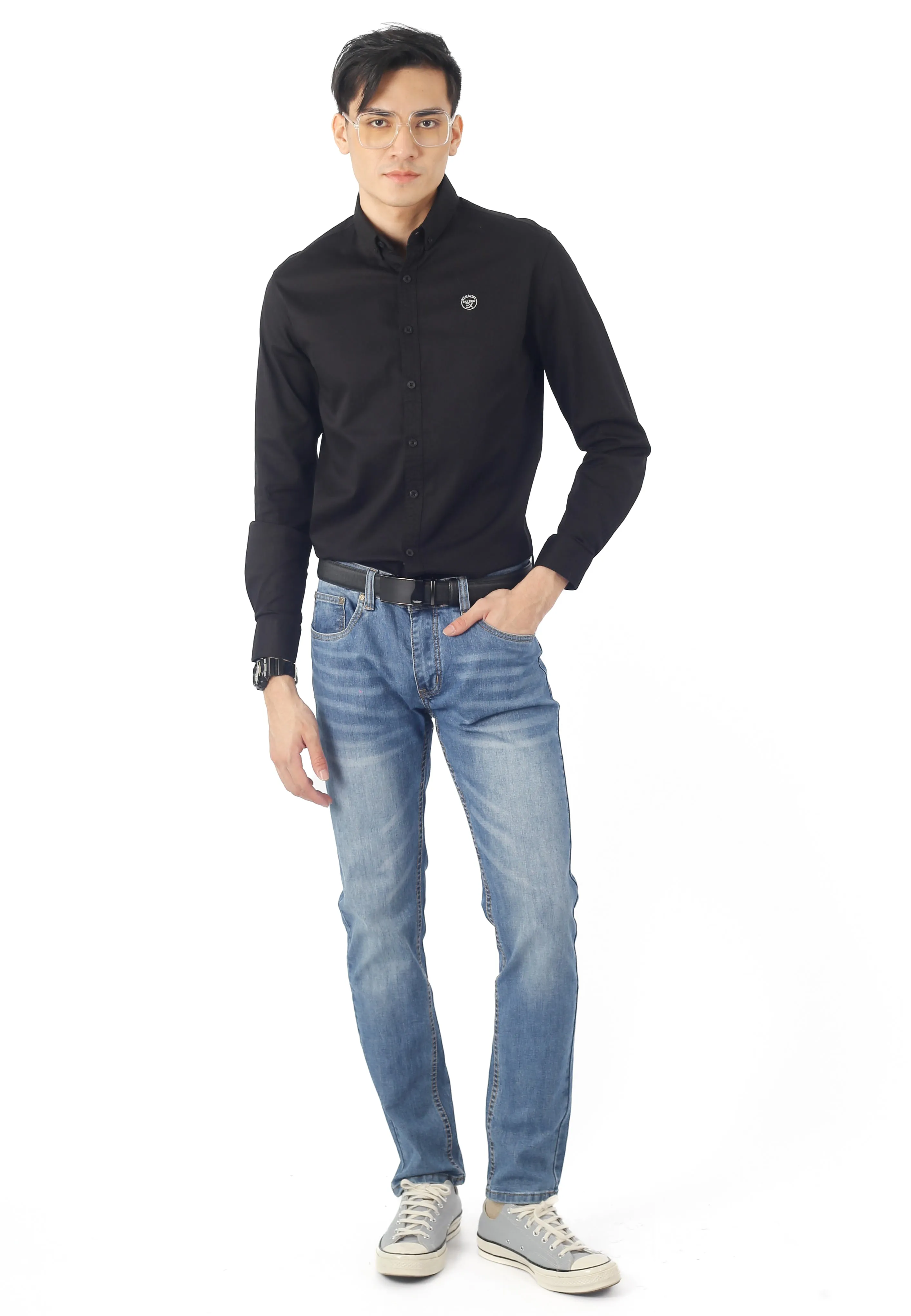 EXHAUST LONG SLEEVE SHIRT [SLIM FIT] 1626