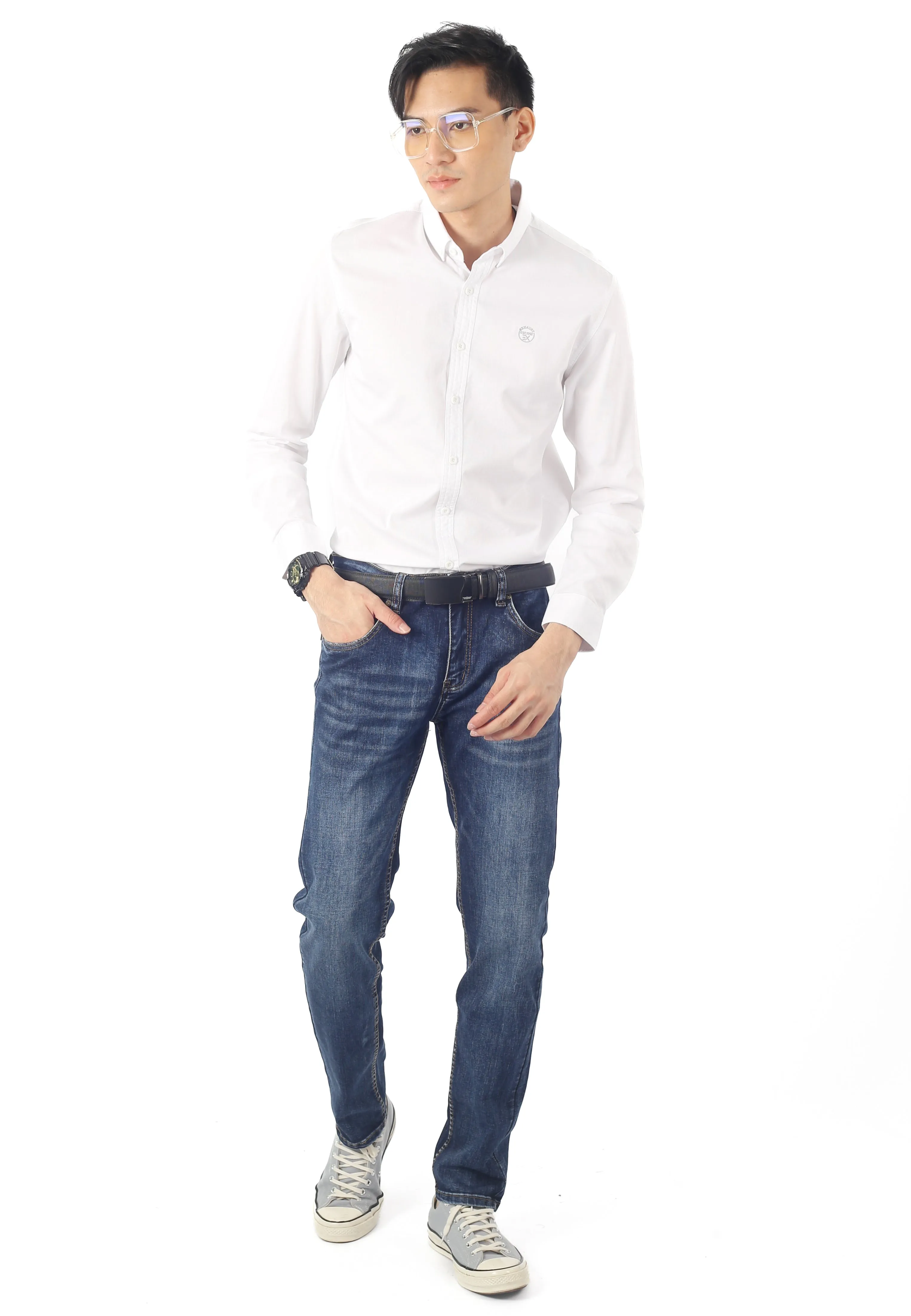 EXHAUST LONG SLEEVE SHIRT [SLIM FIT] 1626