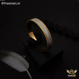 Freemen attractive Attention Golden & Silver Kada for Men - FM177